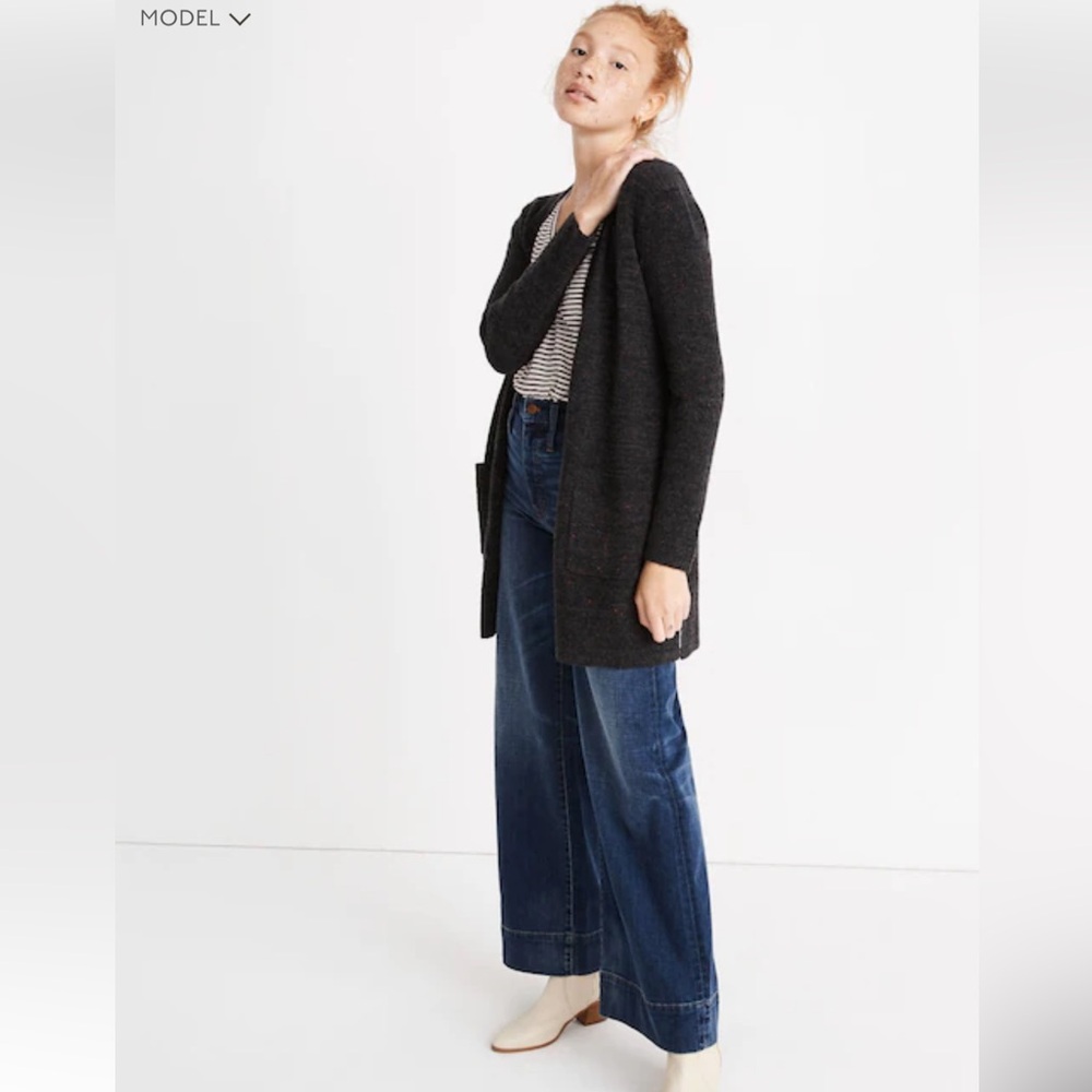 Madewell Donegal Kent Cardigan in Charcoal